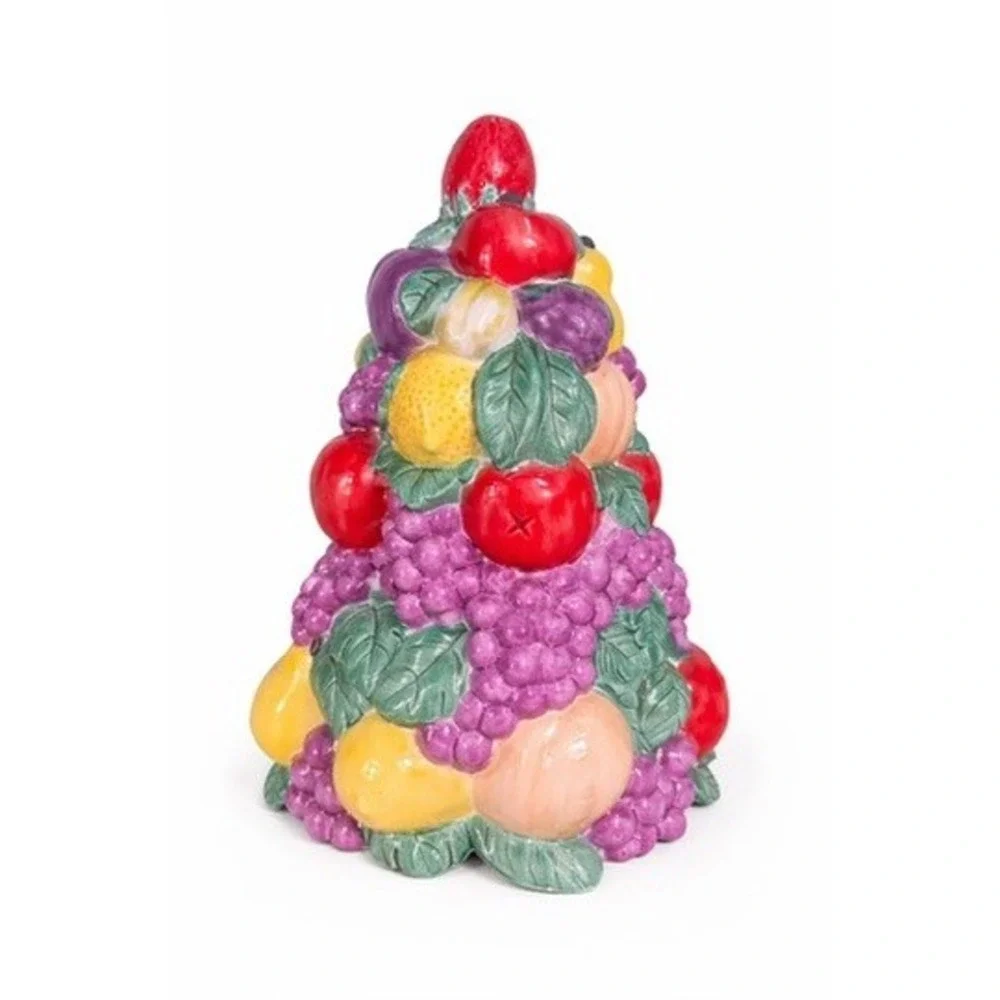 Vintage Holland Mold Fruit Tree Topiary Hand Painted Ceramic 1975‎